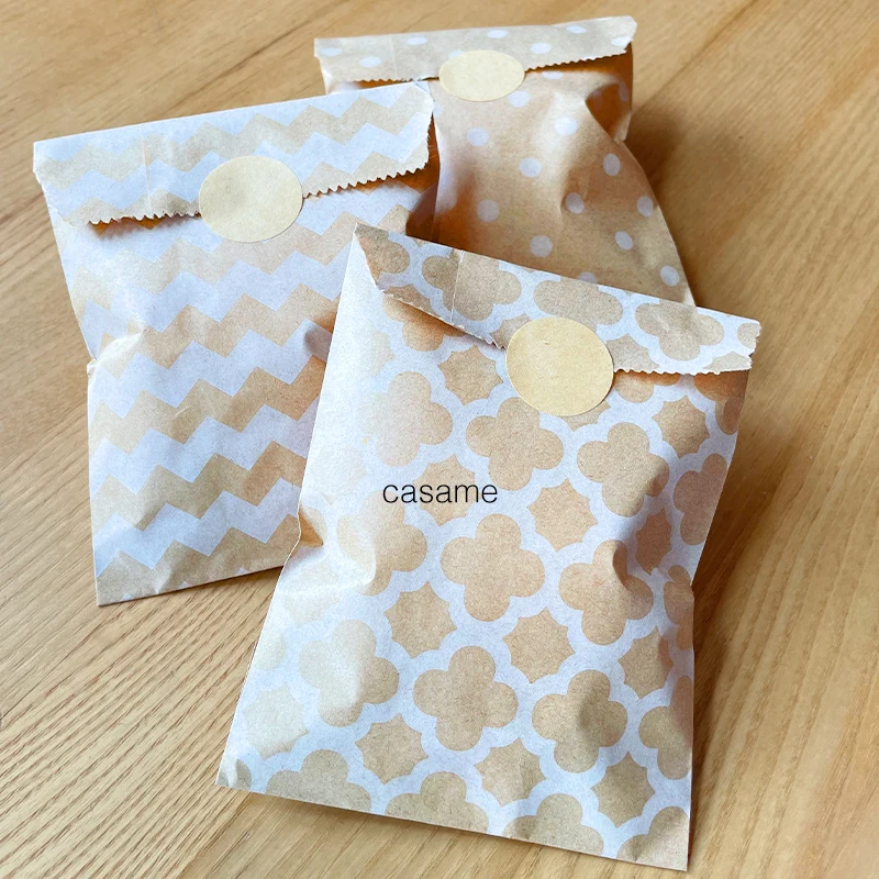 25pcs Kraft Paper Bags Candy B - Flower Wrap Kraft review and price