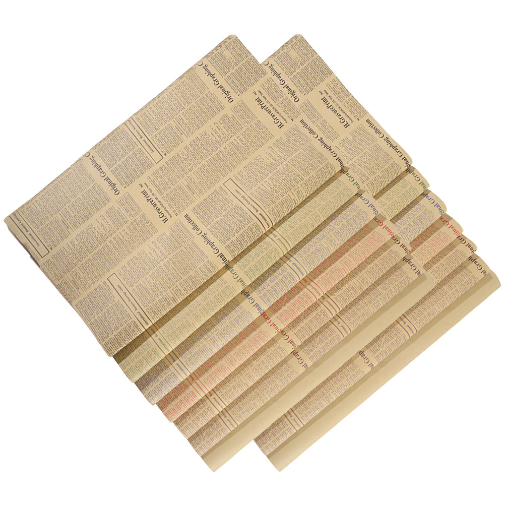 20Sheets Old Newspaper Style K - Flower Wrap Kraft review and price
